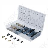 U-Type Cushion and Screw Assortment | 170 pcs.