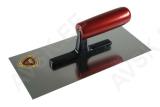 Plaster smoother 280 × 130 mm, 0.71 mm blade, wooden handle, plastic mounting