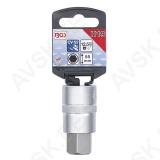 Bit Socket | 12.5 mm (1/2") | internal Hexagon 19 mm