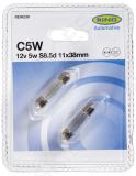12V 5W SV8,5 11x38mm BLISTER