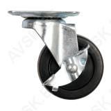 Swivel Caster W. Rubber W. Brake 40mm
