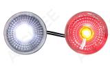 SARVTULE LED VARUKLAAS PUNANE/VALGE