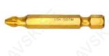 Screwdriver bit, TiN coated, 50mm, PH3