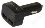 USB AUTOLAADIJA 3,1A 2XUSB KING