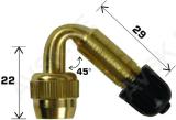 VENTIILIPIKENDUS. PAINUT. NURK45. P22/29MM. METALL (WONDER 353 ANALOOG)
