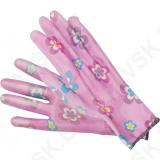 Polyester Garden Gloves 8" Flowers