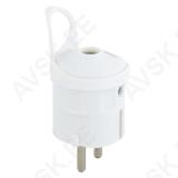 Plug for extension cord, white