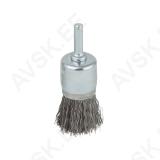 Steel Wire End Brush Ø25mm, round shank