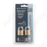 Steel padlock APECS PDB-20-20, BLISTER