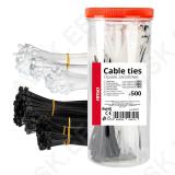 Juhtmevitsade komplekt must/valge 500tk Amio