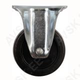 Fixed Caster With Black Rubber 50mm