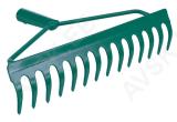 Rake, Steel 36Cm 14-Teeth, W.Out Handle