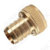Brass hose connector with female thread F3/4", 12 mm