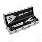 3pcs Tools Set Material:stainless steel tools long 37cm/1.5mm aluminium case:40x11x7.5cm
