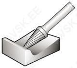 otsfrees L 12x30x6 kooniline ümara tipuga ALU 0-Z5102