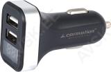 VOLTMEETER + 2XUSB LAADIJA 2.1A 12/24V CARMOTION