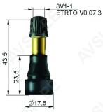 TL-VENTIIL TR600XHP. KAUBIKUTELE. 6.9BAR. L=32.2/43.8MM. AVA 11.3MM