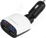 VOLTMEETER + 2XUSB LAADIJA 3.4A 12/24V CARMOTION