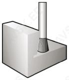 otsfrees N 9,5x9,5x6 kooniline otsast laienev 0-Z5289