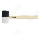 Kummihaamer valge/must 340g