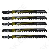 HCS Jigsaw Blades 5 pcs, T-shank, wood, fast rough cut