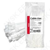 Juhtmevitsad 4,8 x 200 100tk valge Amio