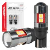LED CANBUS T10 W5W 9SMD 3030 Valge 10-50V Amio