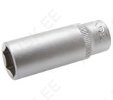 Socket, Hexagon, deep | 10 mm (3/8") Drive | 19 mm