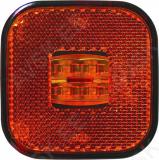 Küljetuli led kollane 62x62mm 12/24v 0.5m juhtmega man