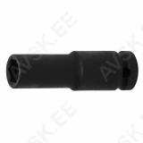 Impact Socket Hexagon, deep | 12.5 mm (1/2") Drive | 13 mm
