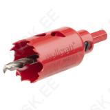 Bi-Metal Hole Saw Ø 32 mm with hexagon adapter and centring drill, cutting depth 40 mm