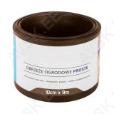 Бардюр садовый простой /коричневый/ 10 см x 9 м