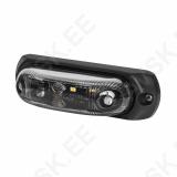 LD378 "GRAPHITE" KÜLJETULI LED KOLLANE TUMEDA KLAASIGA 12/24V 103X30X36MM