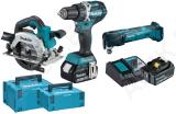 AKUTRELL+KETASSAAG+UNIVERSAALTÖÖRIIST MULTI COMBOKIT 18V 2X5.0AH (DDF484+DHS660+DTM51) MAKITA