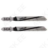 HSS Jigsaw Blades; 2pcs, T-shank; sheet steel, aluminium