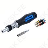 Joint Screwdriver Bit Set with Ratchet Spinner Handle, reversible 14 pcs.