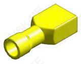 JUHTMEOTSIK LAPIK "EMA" KAETUD KOLLANE 6.3X0.8MM 100TK M+