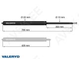 Gaasivedru Arctic L = 760 mm, L kokkusurutud = 420 mm, 1150N, Ø22/10 mm, M8