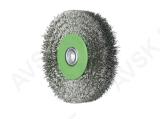 Rotary Brush D50x10 shank 6 crimped stainless steel wire 0,20 T13