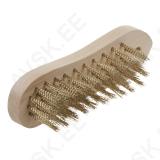 Käsihari 205mm 5-realine messingtraat puitkäepide