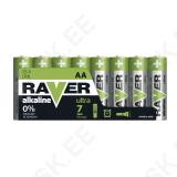 Leelispatareid Raver AA 1.5V LR6 8tk pakis