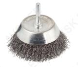 Steel Wire Cup Brush Ø75mm, round shank