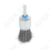 Steel Wire End Brush Ø25mm hexagon shank