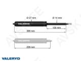 Gaasivedru Arctic L = 368 mm, L kokkusurutud = 228 mm, 2000N, Ø27/14 mm, M10