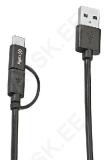 USB-JUHE, MICRO-USB / USB, KOOS MICRO-USB/USB TÜÜP-C ADAPTERIGA.