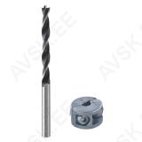 Wood Twist Drill Bit Set 6 mm With Depth Stop, 2 Pcs.