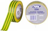 Pvc elektriku teip 5200 19mm/10m koll/roh triibuline isoleer hpx