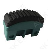 Plastic feet Eurostyl 56x20mm with rubber