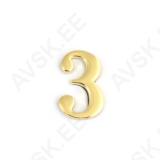 Numurs No.3 zelts blister