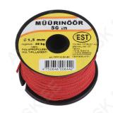 Marking twisted polypropylene multifillament cord red 1,5mm/50m